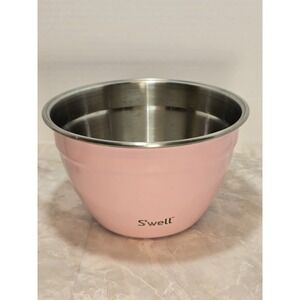 S'well Pink Insulated Food Bowl 64oz Stainless Steel Serving EUC